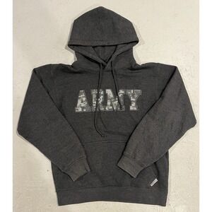 Vintage MSP Eighty8 ARMY Sweatshirt Hoodie Mens Small Gray Digital Camo‎